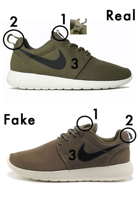 nike roshe run fake vs original|are nike shoes real leather.